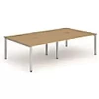 dynamic Computer Desk Evolve Plus B4P16OAKS Oak 3200 mm x 1600 mm x 730 mm