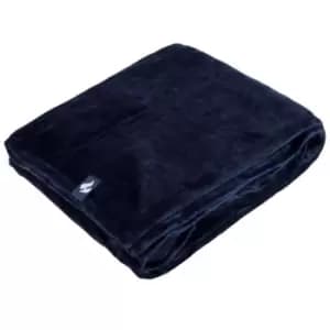 Belledorm Heat Holders Luxury Fleece Blanket Navy One