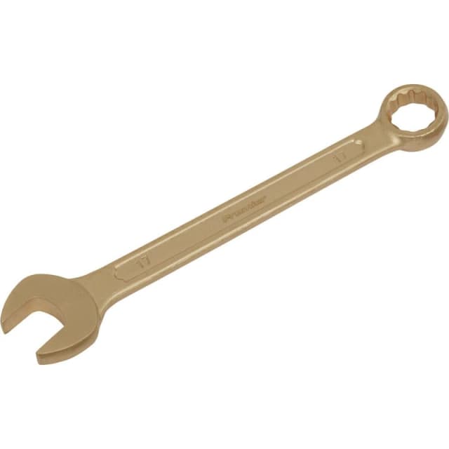 Loops 17mm Non-Sparking Combination Spanner - Open-End & 12-Point WallDrive Ring Multi