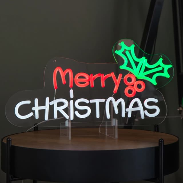 40cm Light up Merry Christmas Neon Sign
