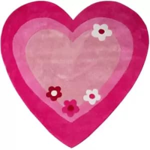 Premier Housewares Kids Love Heart Rug