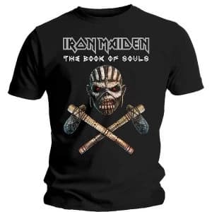 Iron Maiden - Axe Colour Unisex Large T-Shirt - Black