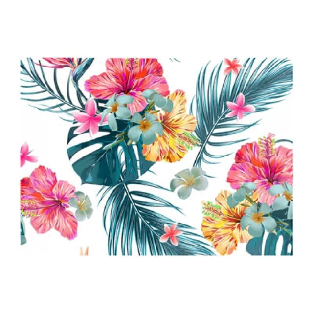 Warren Reed Designer Spring Summer Flowers Glass Chopping Board