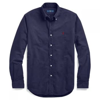 Polo Ralph Lauren Slim Fit Garment Dyed Oxford Shirt - RL Navy