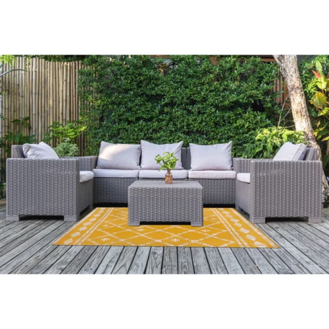 Country Club Indoor Outdoor Rug 150x200cm - Berber Ochre Ochre unisex 150x200cm