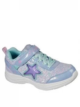 Skechers Glimmer Kickes Starlet Trainer - Lavender , Lavender, Size 13 Younger