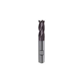 5532 3.00MM Carbide 4 Flute Weldon Shank End Mill - Fire Coated