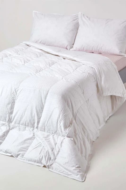 Homescapes Premium White Goose Down 13.5 Tog Double Size Winter Duvet