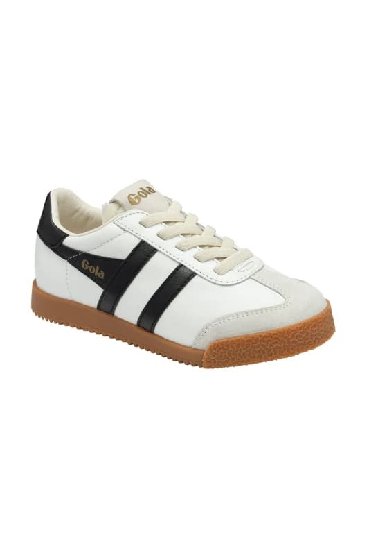 Gola Classics 'Elan' Leather Kids Trainers in White Size: Infant 9 White Unisex Infant 9