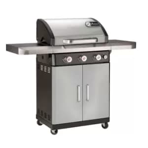 Landmann Rexon Cook 3.1 Burner Gas BBQ - Stainless Steel