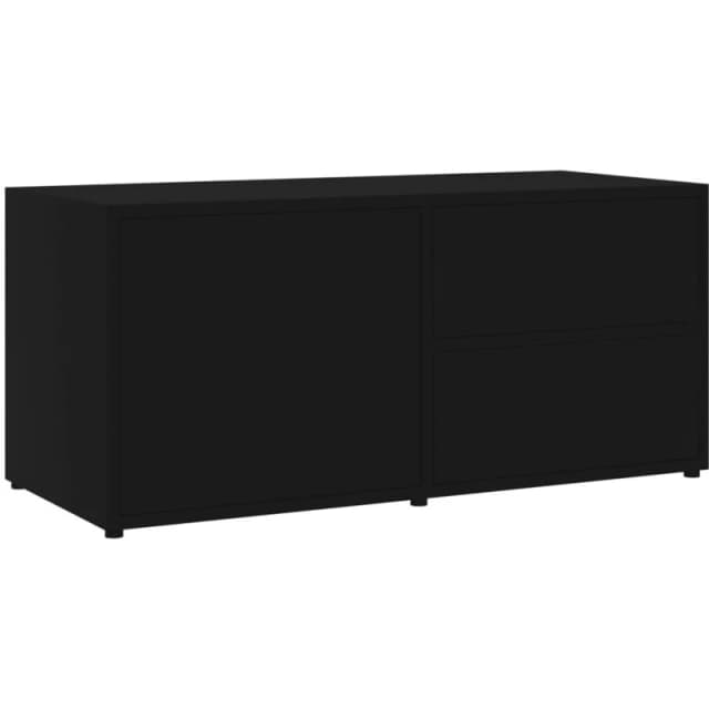 VIDAXL TV Cabinet Black 80x34x36cm Engineered Wood Vidaxl 801851