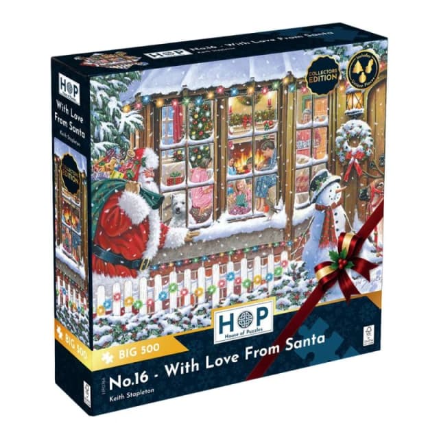 The House Of Puzzles No. 16 - With Love From Santa BIG 500 Piece Jigsaw Puzzle Multicolor Unisex 500 Piece