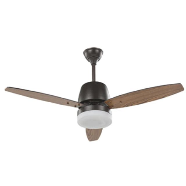 Beliani Ceiling Fan With Light Mlava With Remote LED Brown
