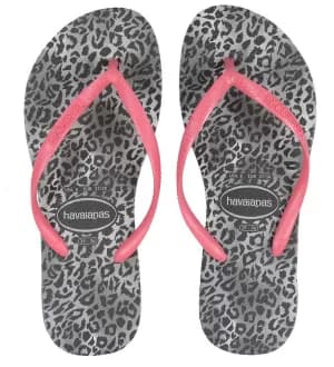 Havaianas Leopard Flip Flops - Multi , Multi, Size 1-2 Older