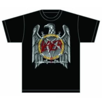 Slayer (Silver) Eagle Mens T Shirt: XXL