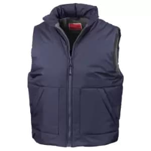 Result Fleece Lined Bodywarmer Water Repellent Windproof Jacket (2XL) (Navy Blue)