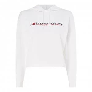 Tommy Sport Tommy Sport Logo Hoodie - PVH WHITE100