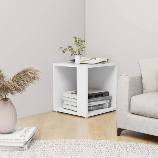 VIDAXL Side Table White 33x33x34.5cm Engineered Wood Vidaxl 8720286649640