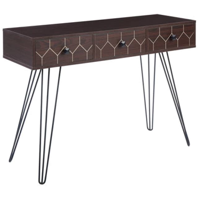 Beliani Console Table Malsala Dark Brown