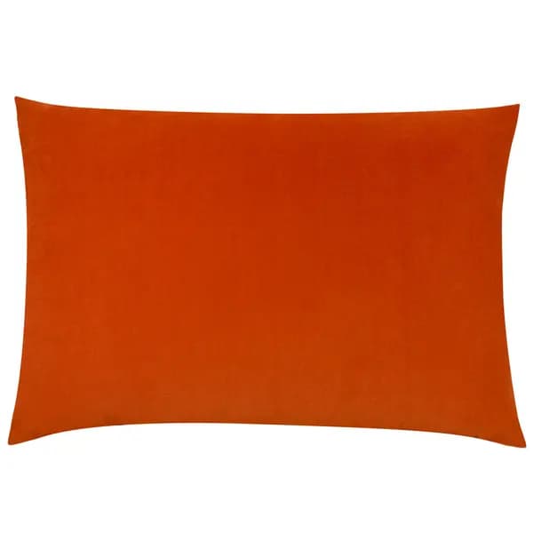 Contra Velvet Cushion Tangerine, Tangerine / 40 x 60cm / Polyester Filled