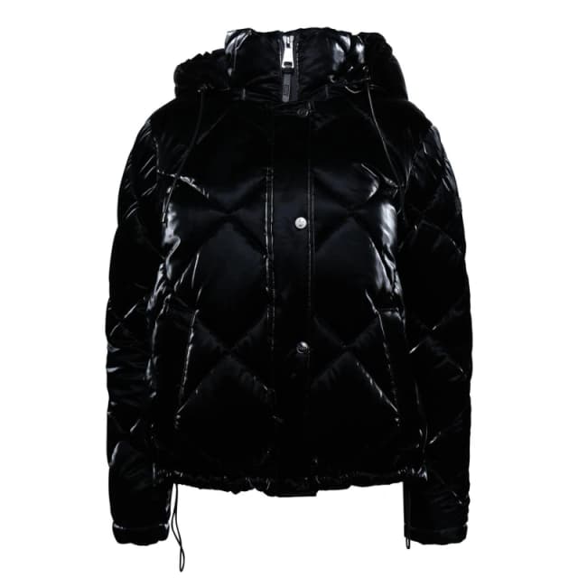 DKNY Zpfrt Diamond Quilted Jacket Black female S