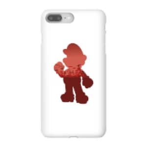 Nintendo Super Mario Mario Silhouette Phone Case - iPhone 8 Plus - Snap Case - Gloss