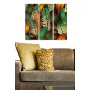 MDF391084693 Multicolor Decorative MDF Painting (3 Pieces)