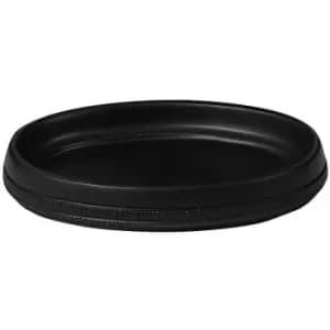 Showerdrape - Strata Black Resin Soap Dish - Black