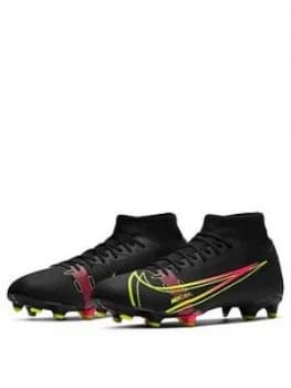 Nike Mercurial Superfly 7 Academy Firm Ground Football Boots - Black, Size 9, Men