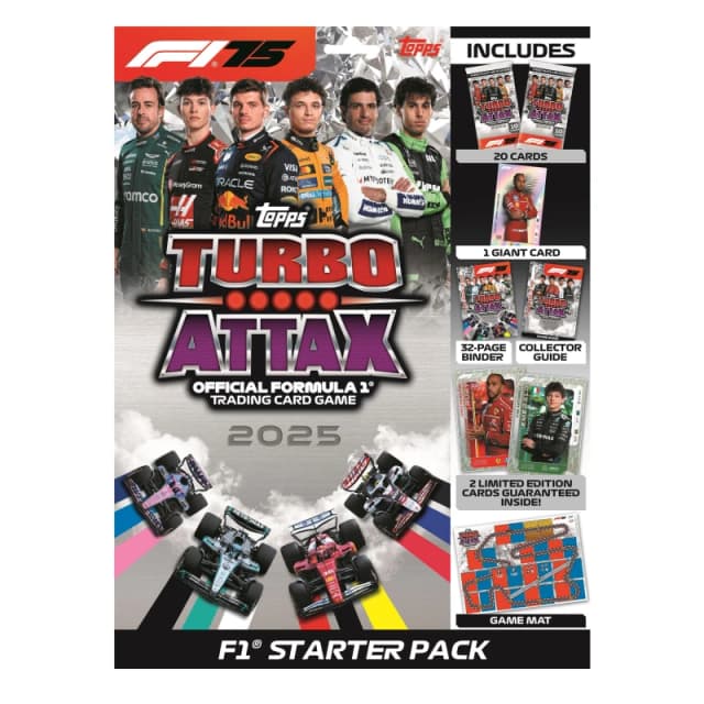 AJ Toys & Books F1 Turbo Attax 2025 Starter Pack
