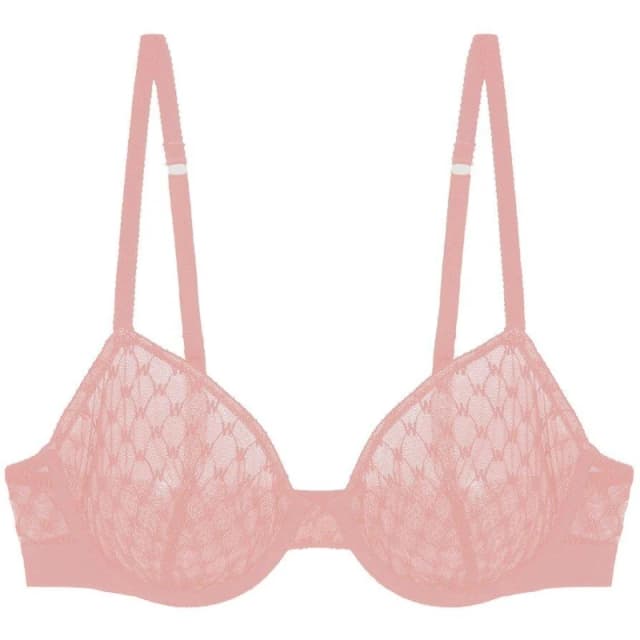 Wolford Logo Lace Underwire Bra Pink female 34A