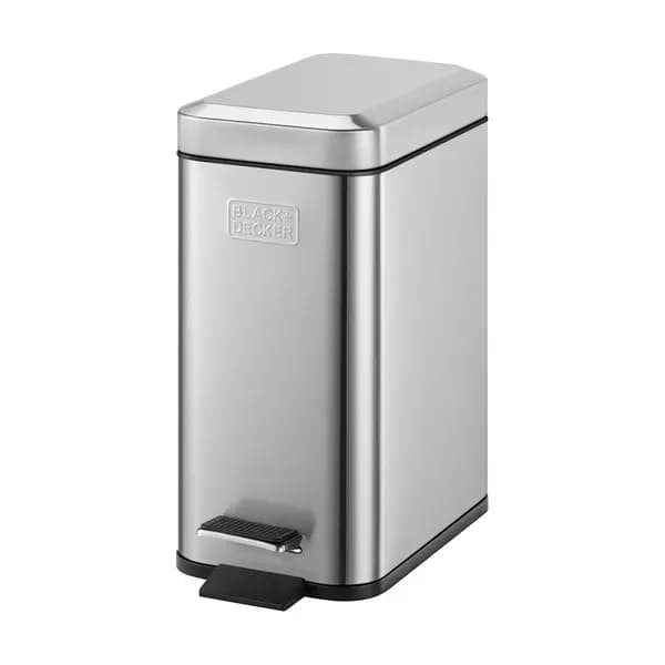 Black + Decker 5L Slimline Soft Close Pedal Bin