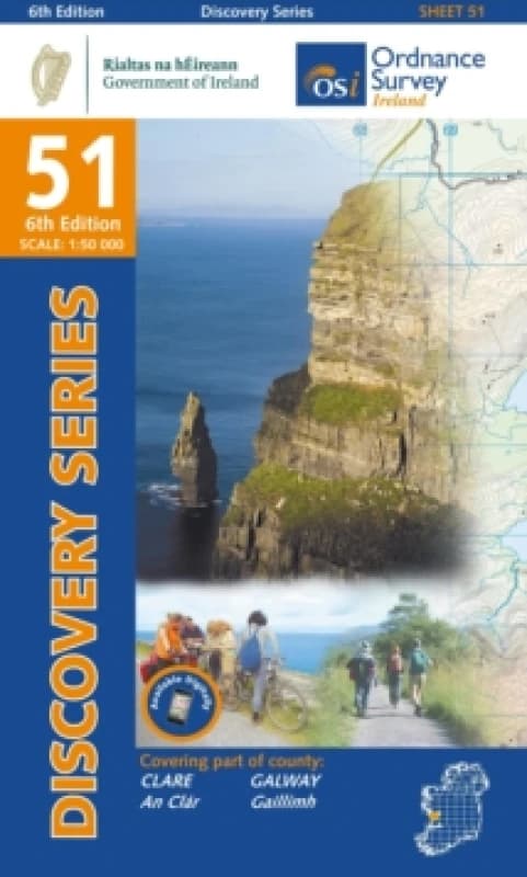 Clare, Galway Sheet map, folded