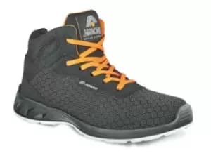 AIMONT DIAMONT METAL FREE Black/Grey Polymer Toe Capped Unisex Safety Boots, UK 8, EU 42