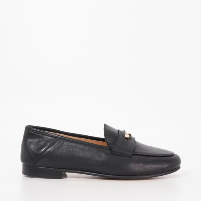 Dune London Womens Greek Loafers Black Leather female 3 (36)