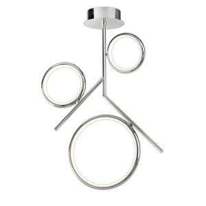 Ceiling, 36W LED, 3000K, 2700lm, IP20, Chrome