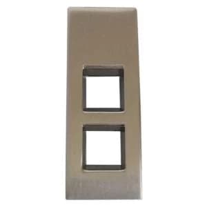 BQ Satin Nickel Effect Drop Furniture Pull Handle L42.5mm Pack of 1
