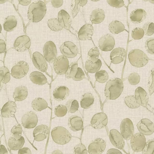 Holden Decor Holden Opus Eucalypto Leaves Botanical Garden Leaf Textured Vinyl Sage Green Wallpaper
