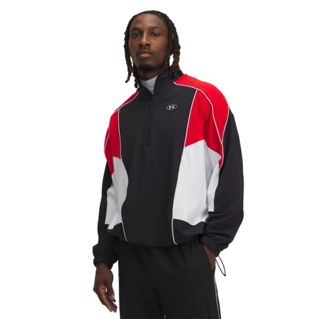 Under Armour Mens Tricot Tracksuit Top Black male S