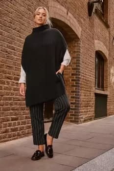 High Neck Knitted Vest Top