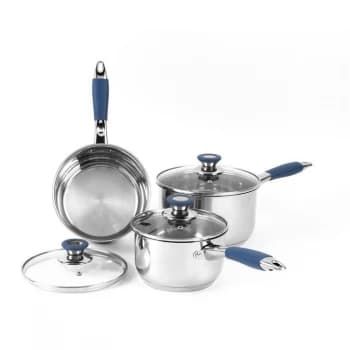 Russell Hobbs RH S/Steel Saucepan Set23 - S/Steel