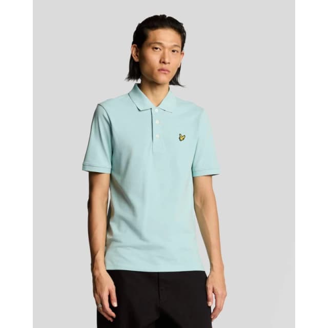 Lyle and Scott Plain Cotton Polo Shirt Blue male M