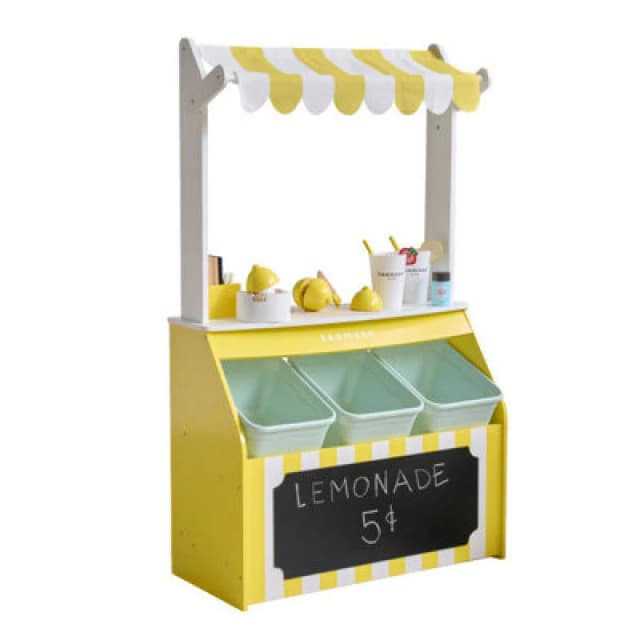 Teamson Kids Sunny Citrus Lemonade Stand, Yellow, Yellow T-PF-0025-00A
