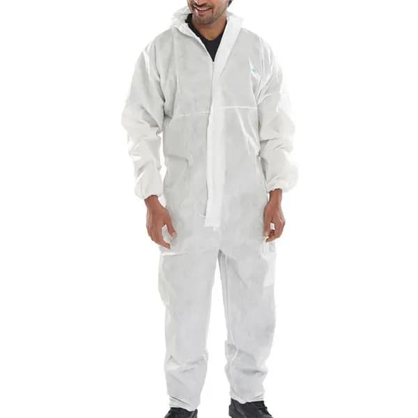 BEESWIFT Beeswift Disposable Coverall Microporous Type 5/6 White M COC20WM