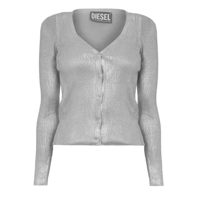 Diesel Womens Isotta Maglia Cardigan Grey female 6