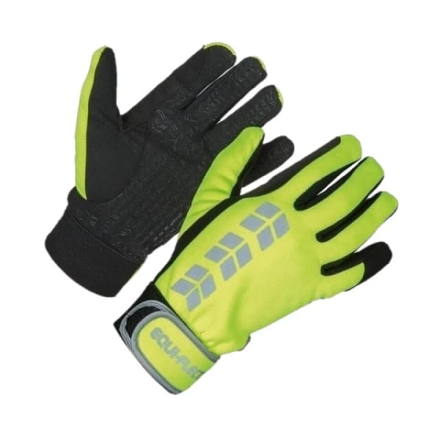 Equi-Flector Mens Riding Gloves in Yellow Size: XS Yellow Male XS