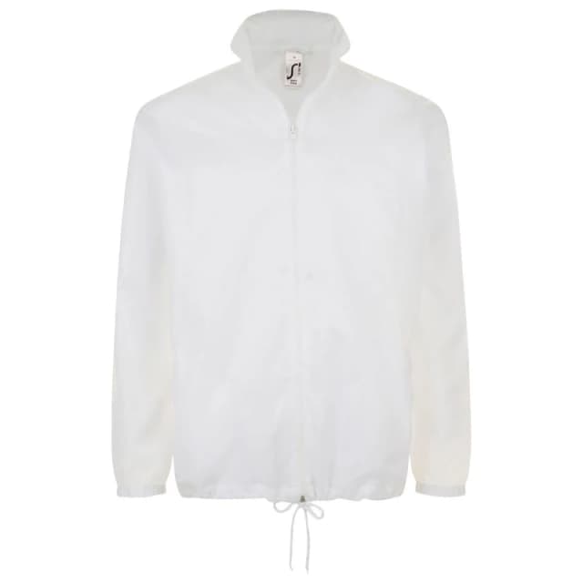 SOL'S Shift Showerproof Windbreaker Jacket in White Size: XS White Unisex XS