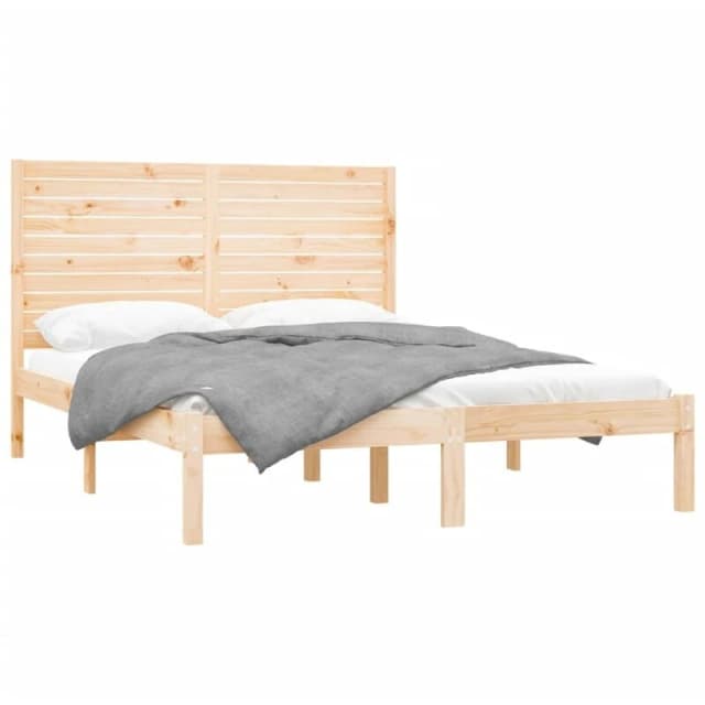 VIDAXL Bed Frame without Mattress 160x200cm Solid Wood Vidaxl 8720287033684