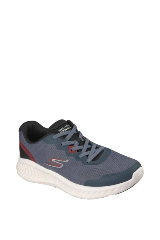 Skechers Mens GO WALK Now - Viligent Trainers in Dark Grey Size: 8 Dark Grey Male 8