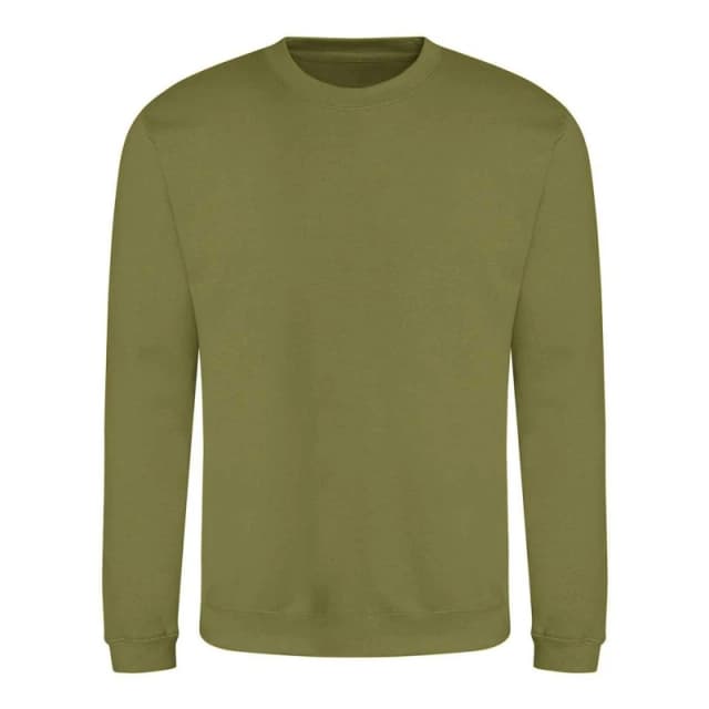 AWDis AWDis Men Crew Neck Sweatshirt in Green Size: Small Green S Male 5063693810702